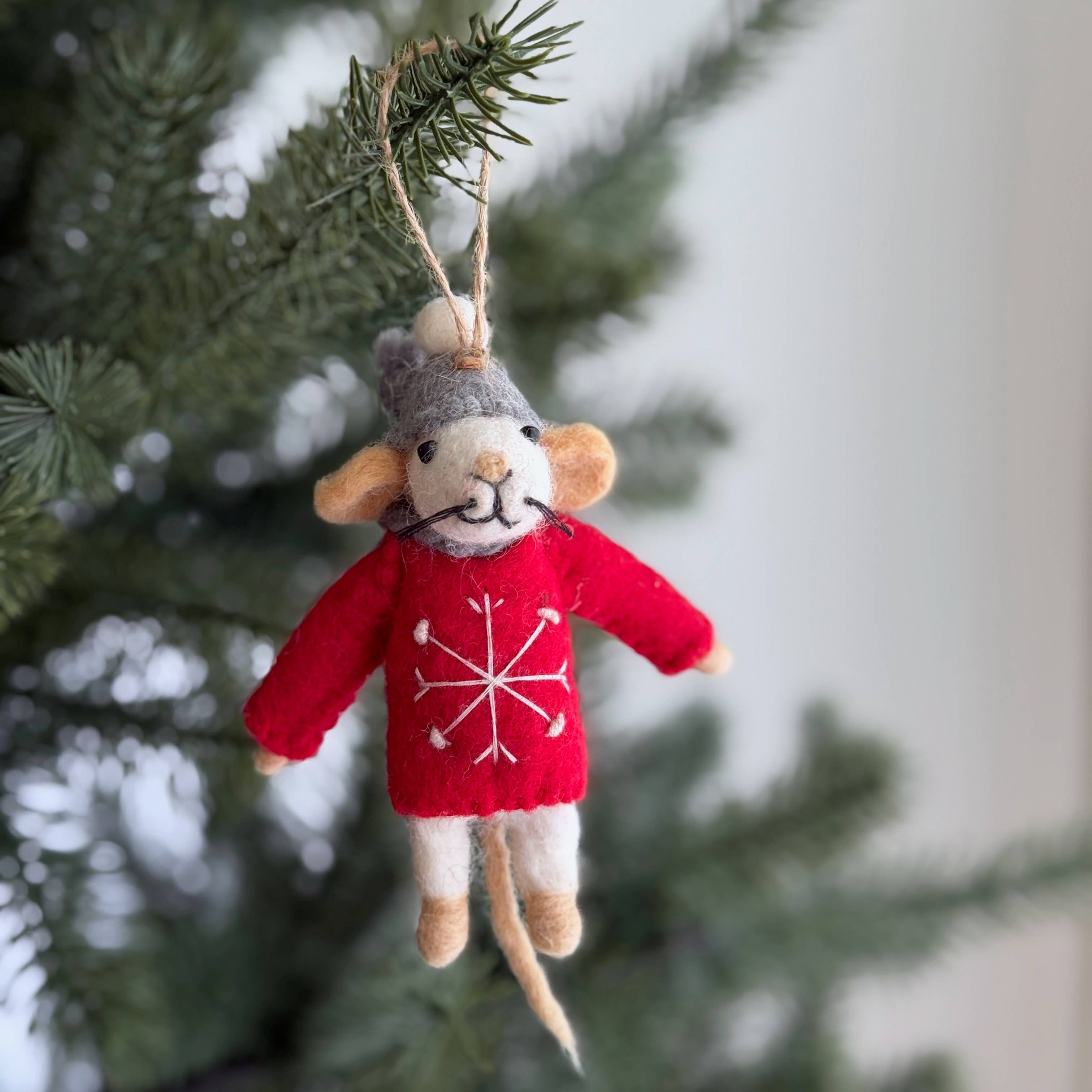 Mouse in Sweater Ornaments - DIGS