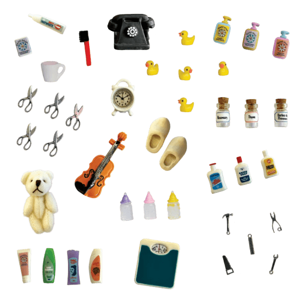 Mouse Mansion Minis Matchbox Accessories: Household Items - DIGS