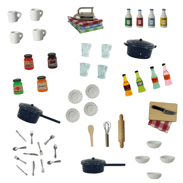 Mouse Mansion Minis Matchbox Accessories: Kitchen Items - DIGS