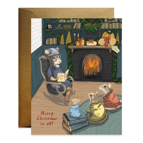 Mouse Story Christmas Card - DIGS
