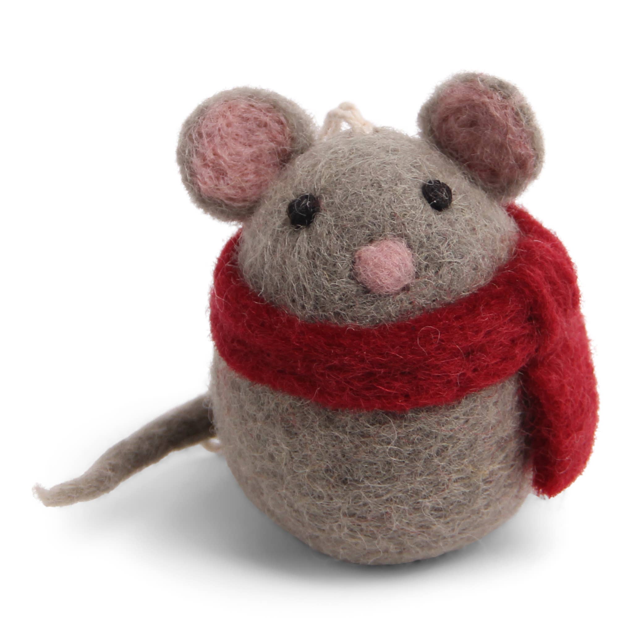 Mouse w/Scarf Ornament - DIGS