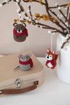 Mouse w/Scarf Ornament - DIGS