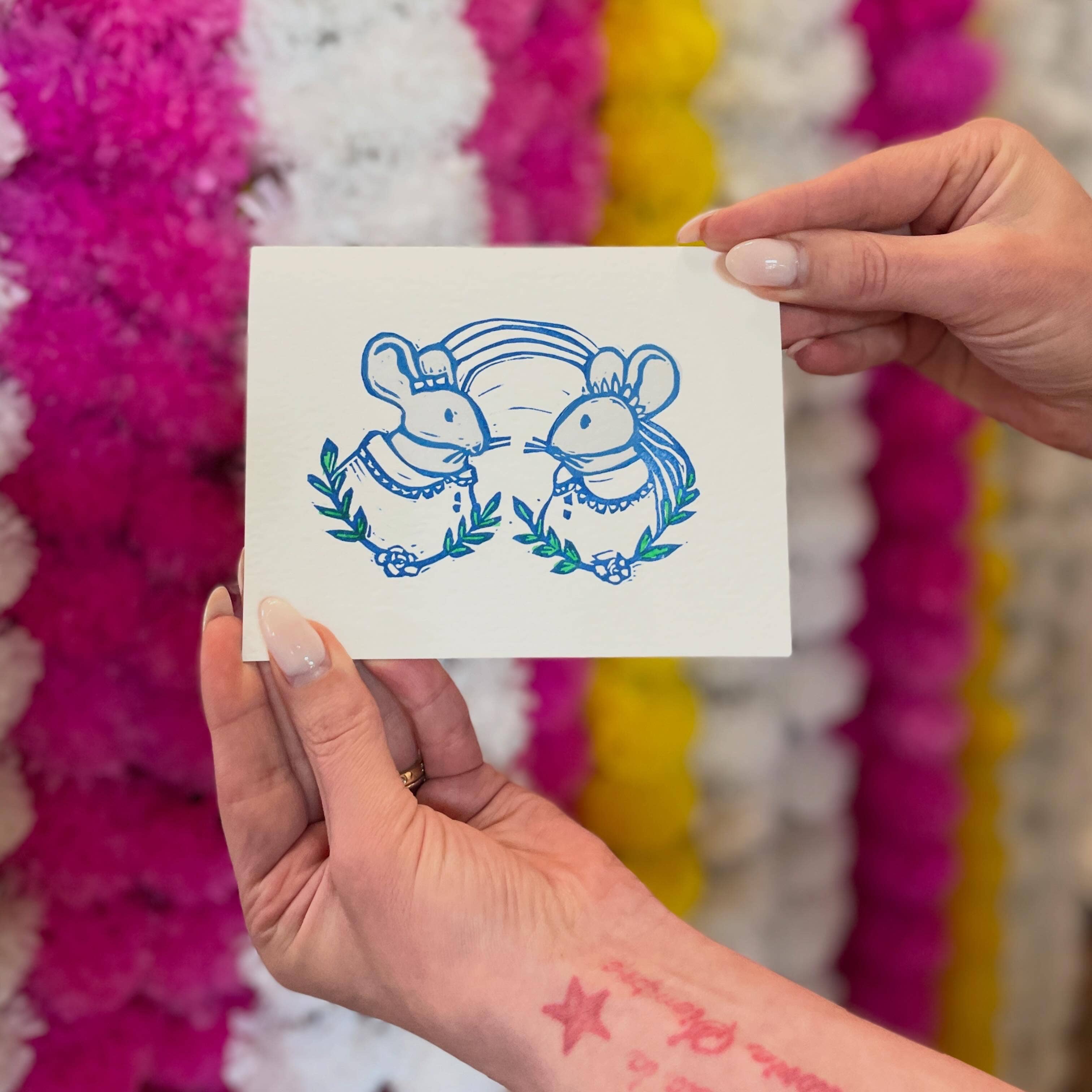 Mrs & Mrs Mice Card - DIGS