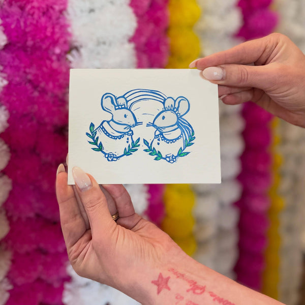 Mrs & Mrs Mice Card - DIGS