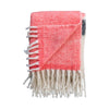 Multi - Colored Striped Throw with Fringe - DIGS