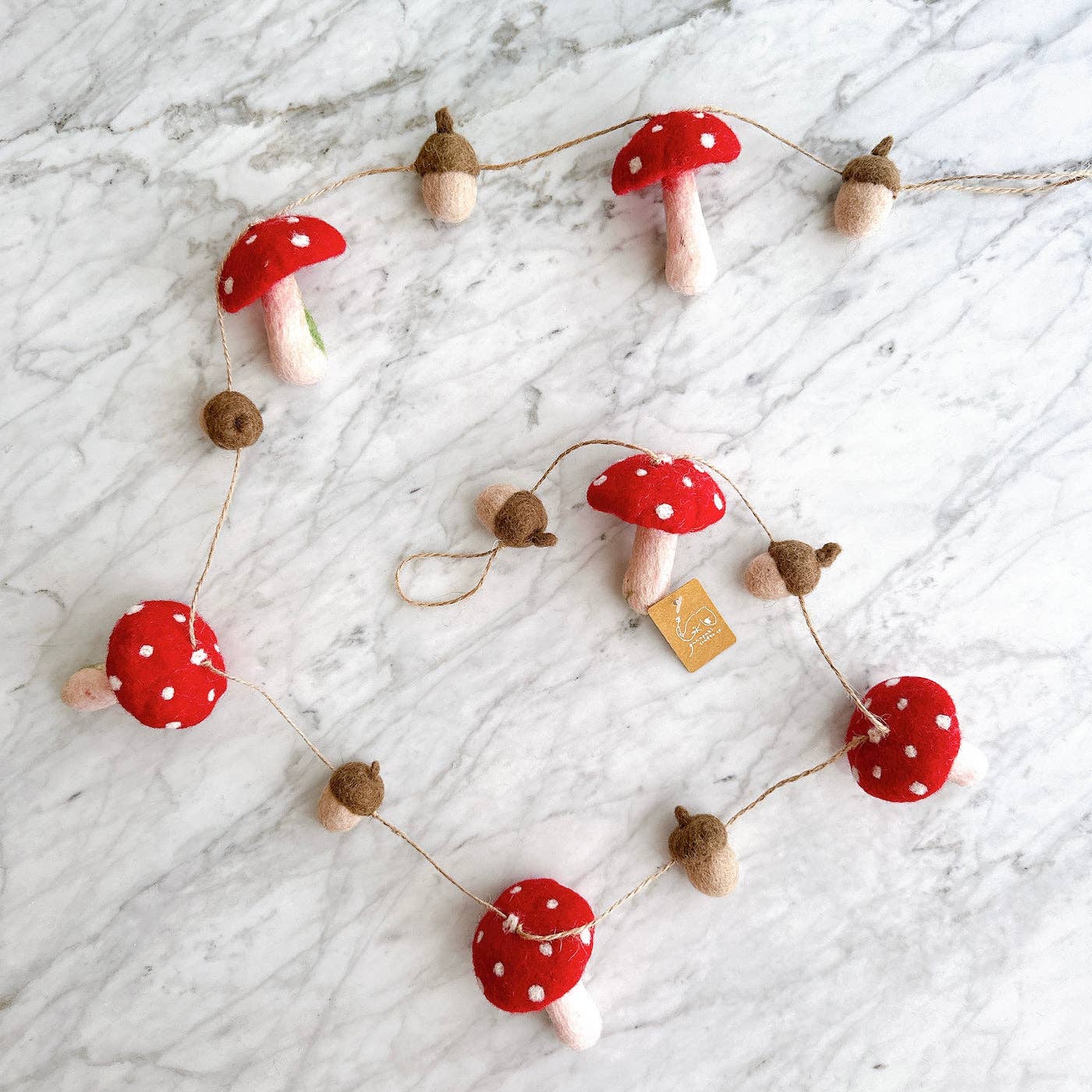 Mushroom and Acorn Garland - DIGS