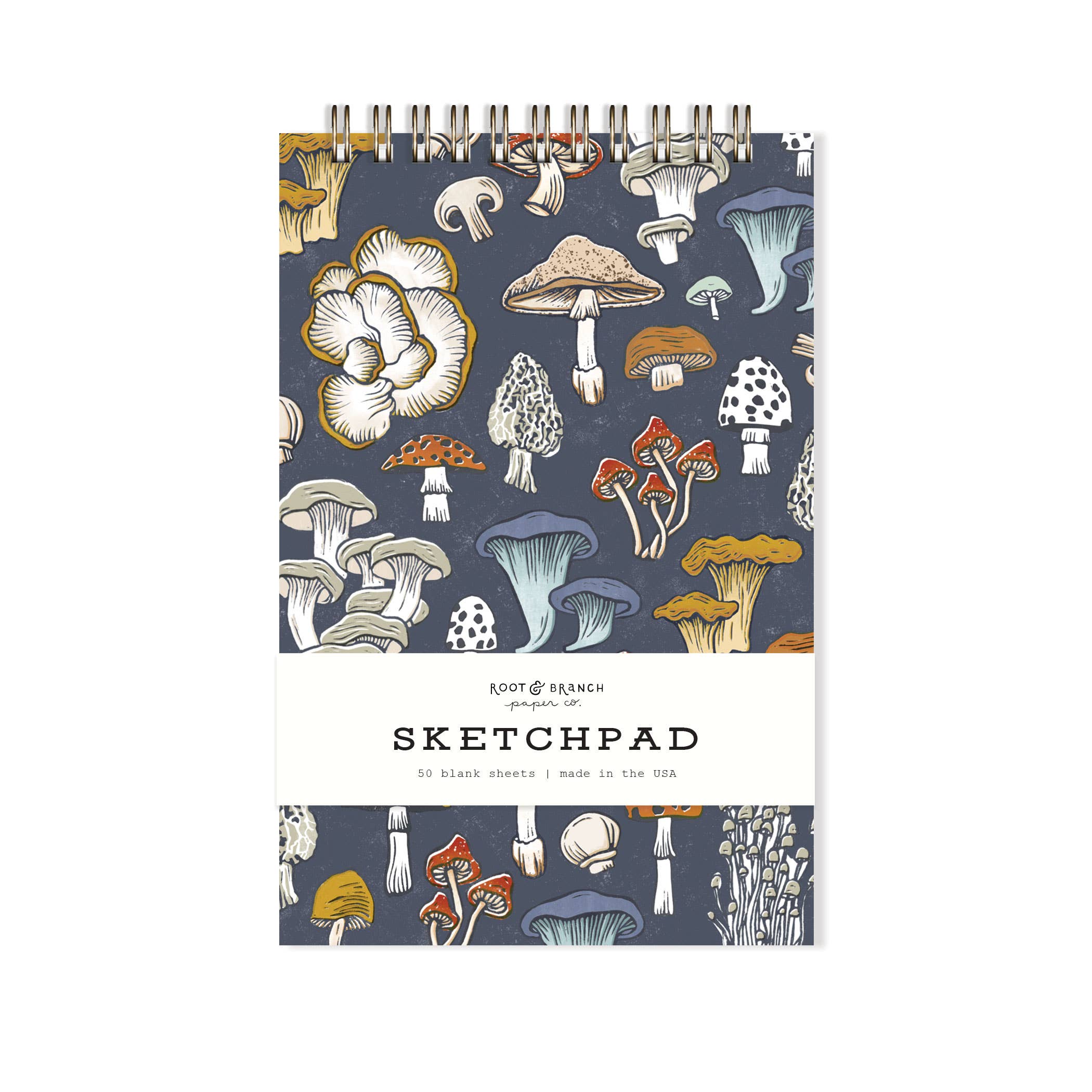 Mushroom + Fungi Spiral Bound Sketchpad - DIGS
