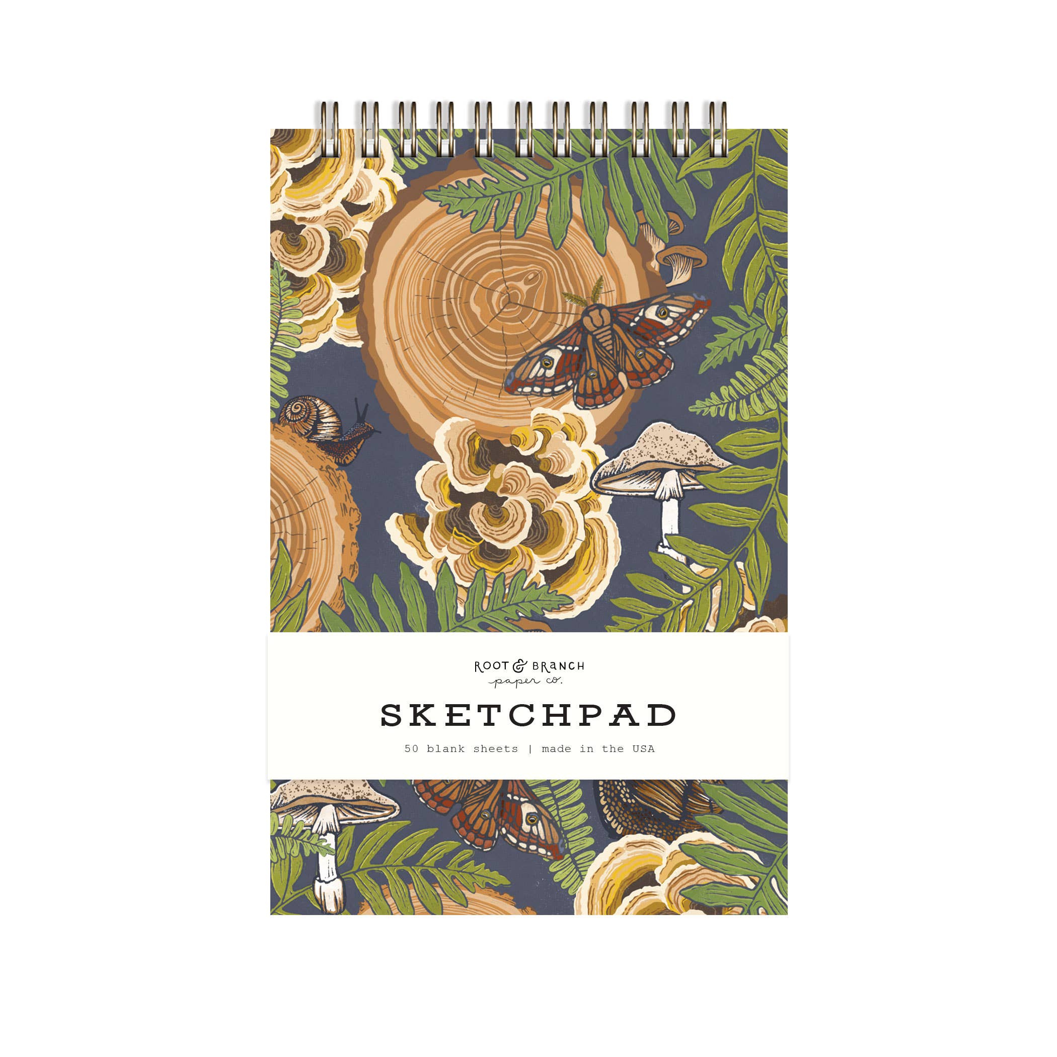 Mushroom Grove Spiral Bound Sketchpad - DIGS