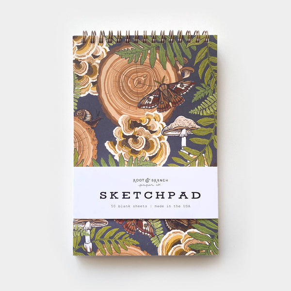 Mushroom Grove Spiral Bound Sketchpad - DIGS
