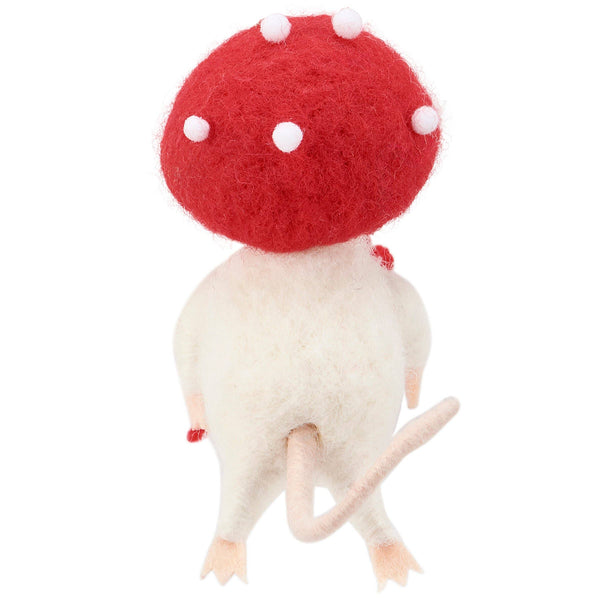 Mushroom Hat Mouse Ornament - DIGS
