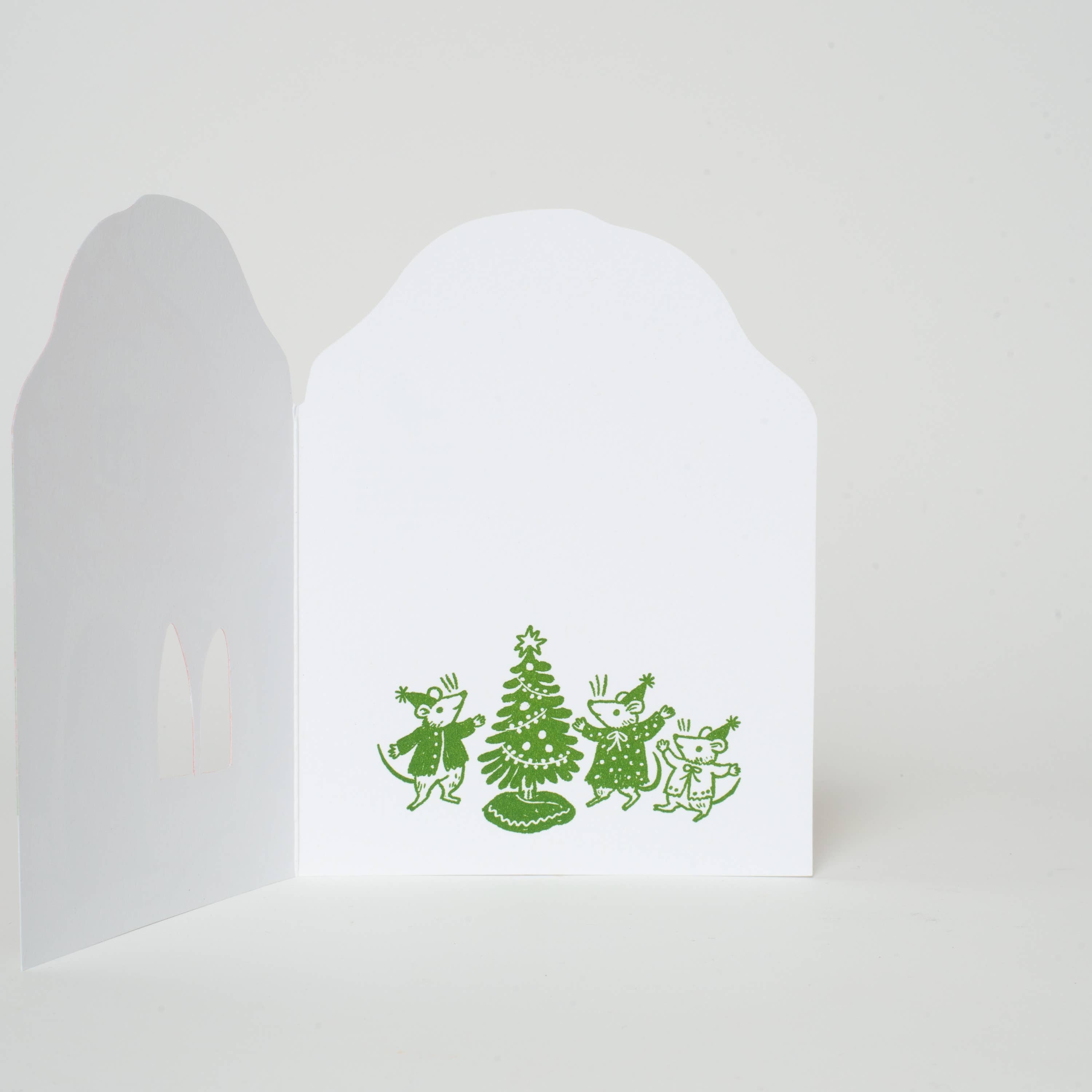 Mushroom House Holiday Card - DIGS