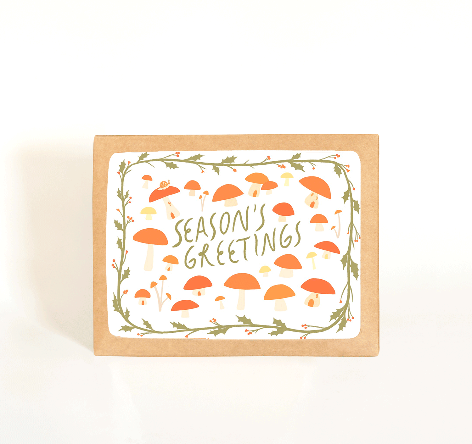 Mushroom Season Holiday Cards, Boxed Set of 8 - DIGS