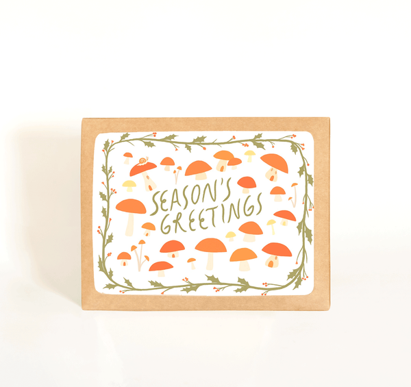 Mushroom Season Holiday Cards, Boxed Set of 8 - DIGS