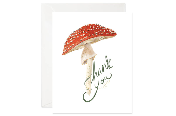 Mushroom Thank You Card - DIGS