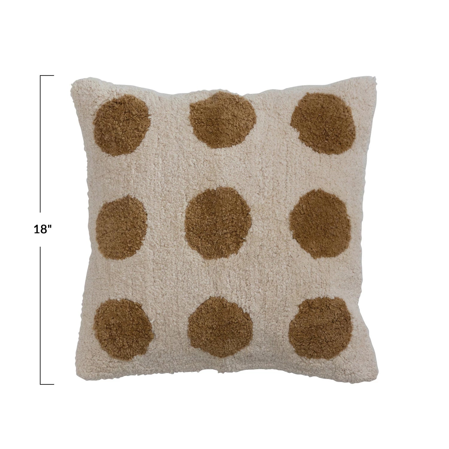 Mustard & Cream Dots Accent Pillow - DIGS