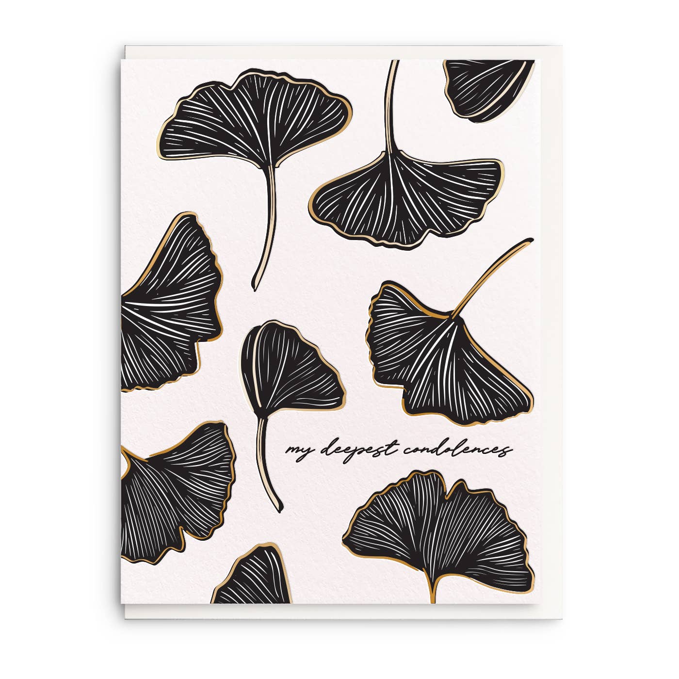 My Condolences Foil Sympathy Card - DIGS