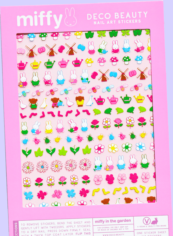 Nail Art Stickers: Miffy in the Garden - DIGS
