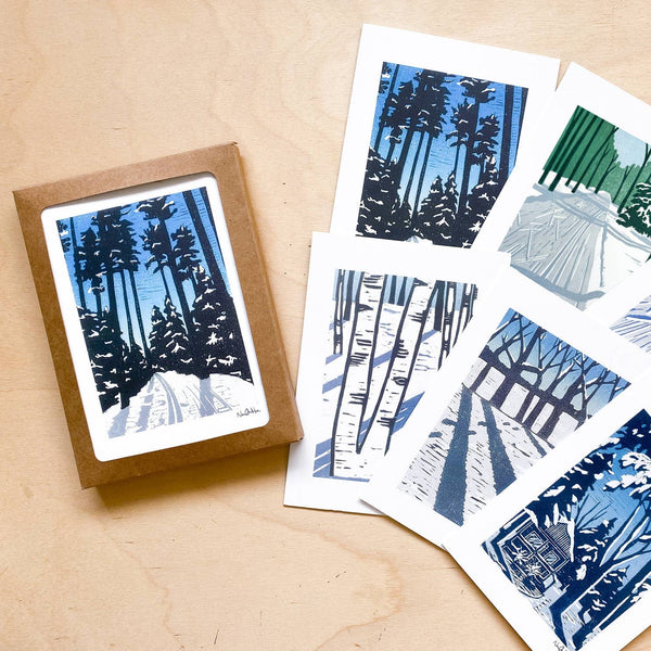 Nan Onkka Winter Boxed Cards, Set of 6 - DIGS