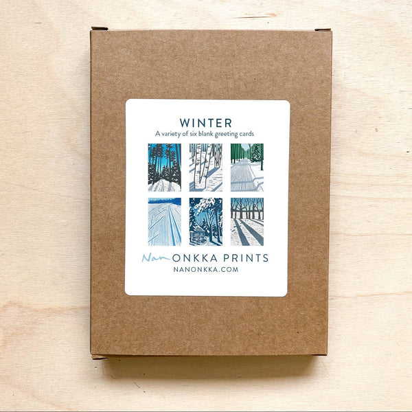 Nan Onkka Winter Boxed Cards, Set of 6 - DIGS