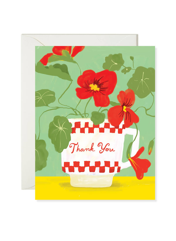 Nasturtium Thank You Card - DIGS