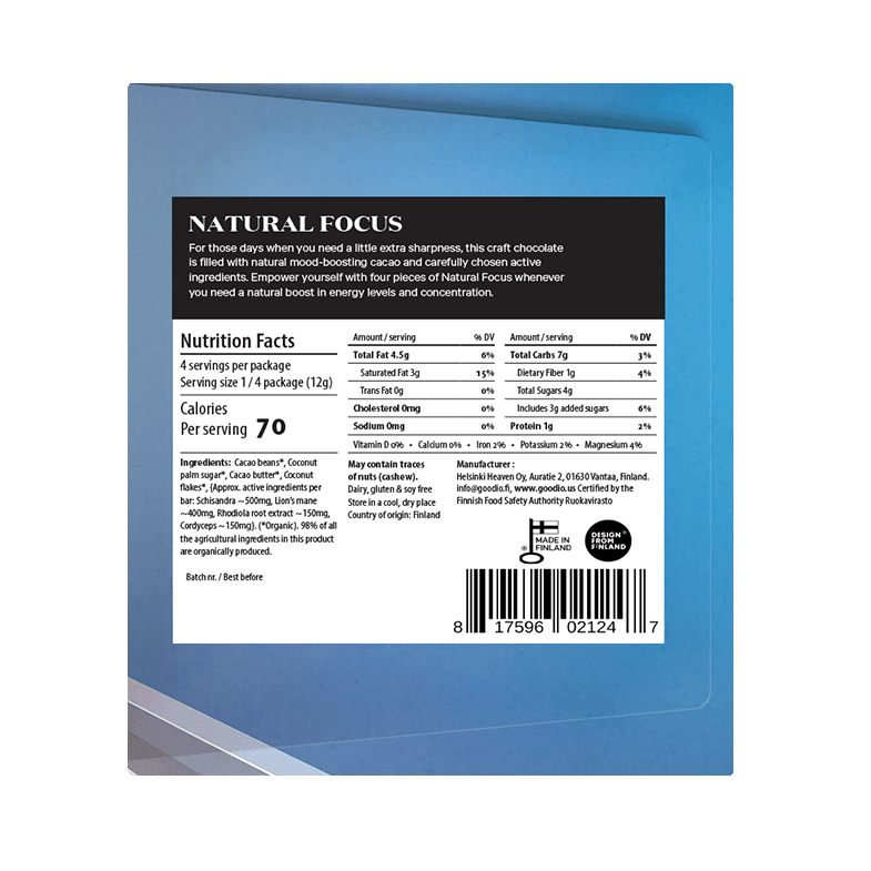Natural Focus 49% Chocolate Bar - DIGS