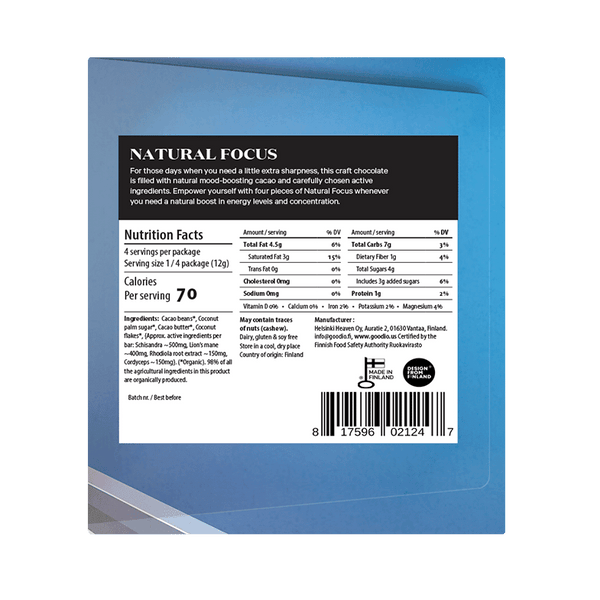 Natural Focus 49% Chocolate Bar - DIGS