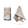 Natural Napkins w/ Black Edge Stitching - DIGS