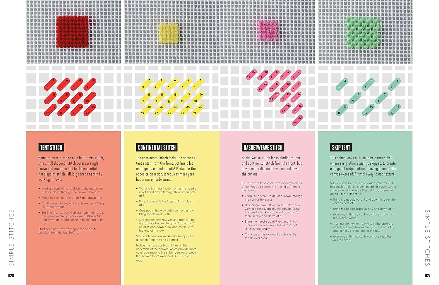 Needlepoint: A Modern Stitch Directory Book - DIGS