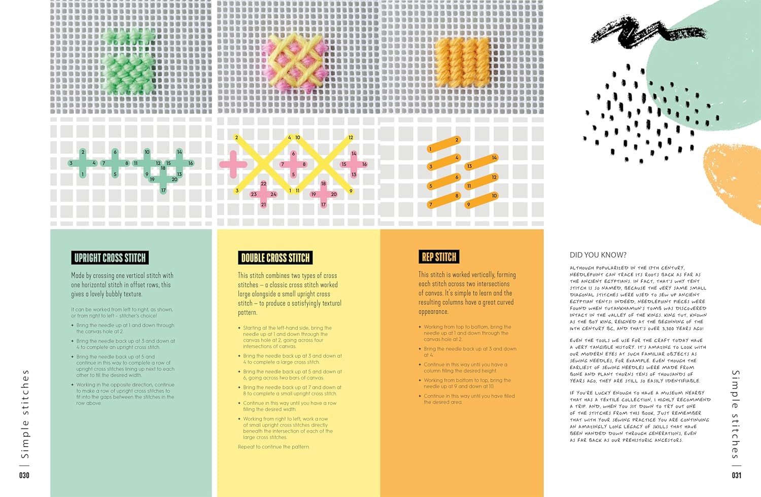 Needlepoint: A Modern Stitch Directory Book - DIGS