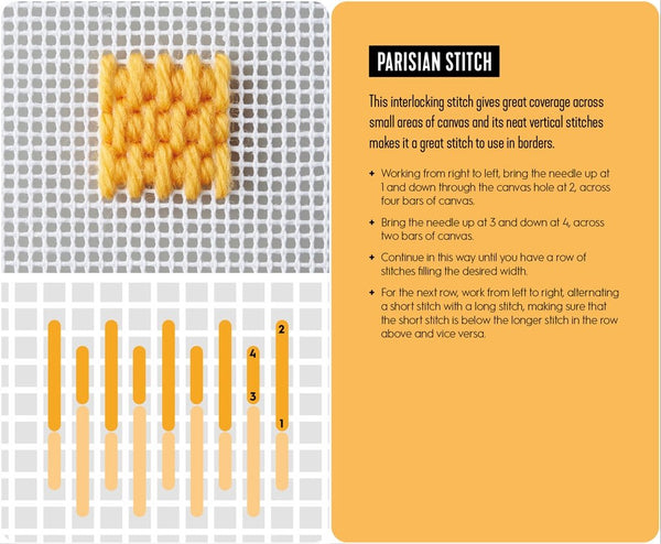 Needlepoint: A Modern Stitch Directory in 50 Cards - DIGS