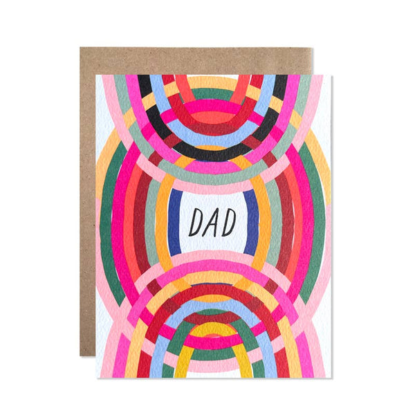 Neon Circles Father's Day Card - DIGS