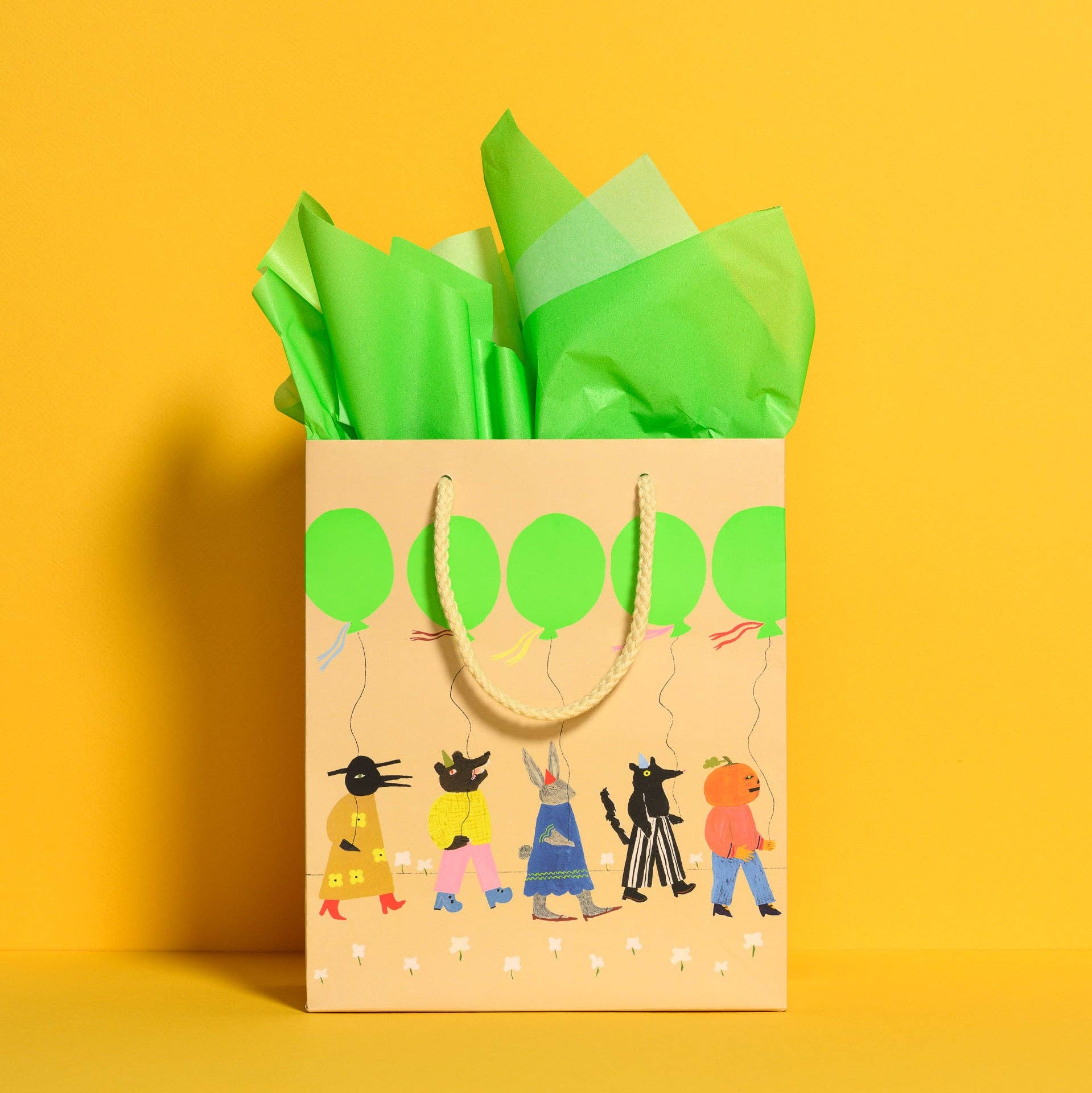 Neon Green Tissue Paper - DIGS