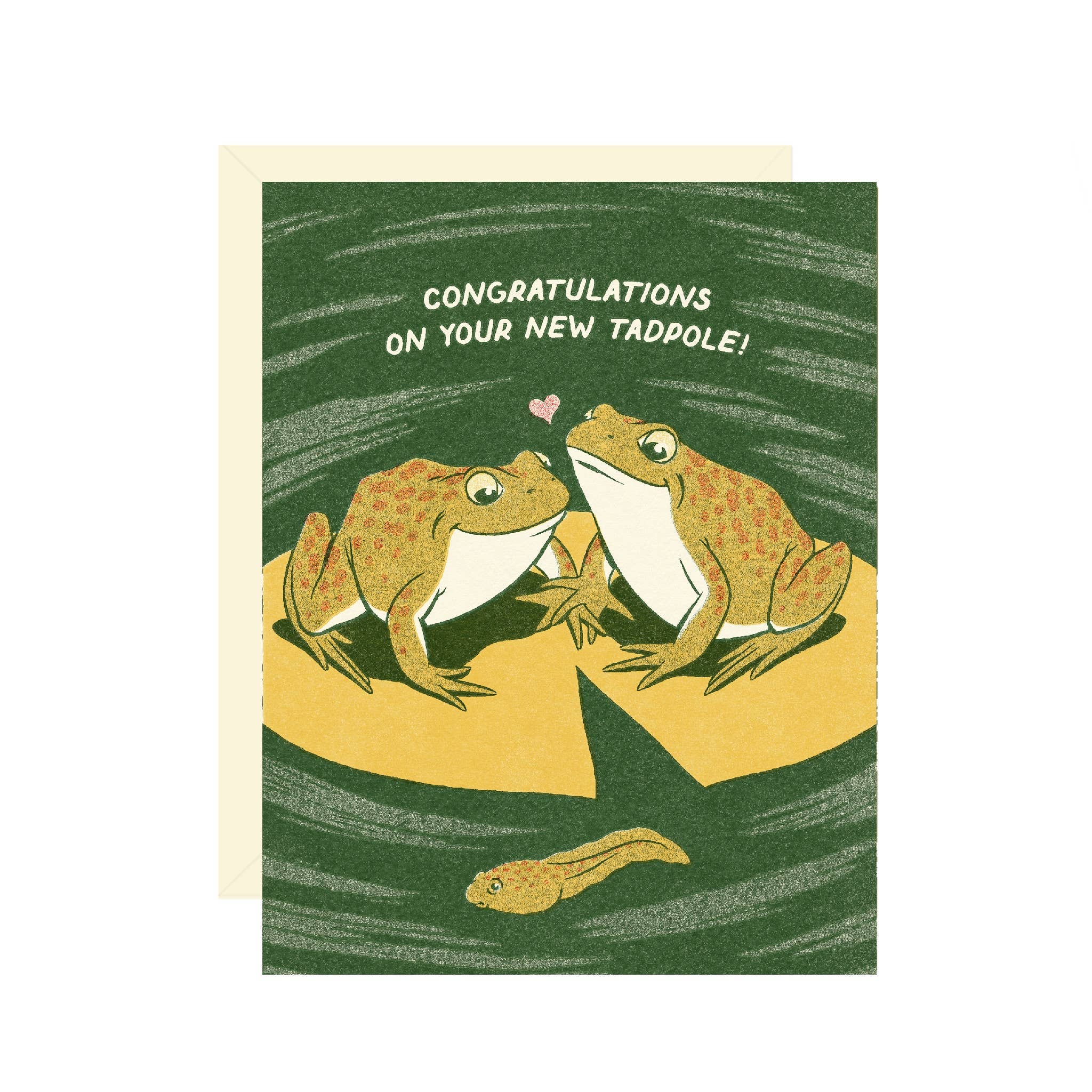 New Baby Tadpole Greeting Card - DIGS