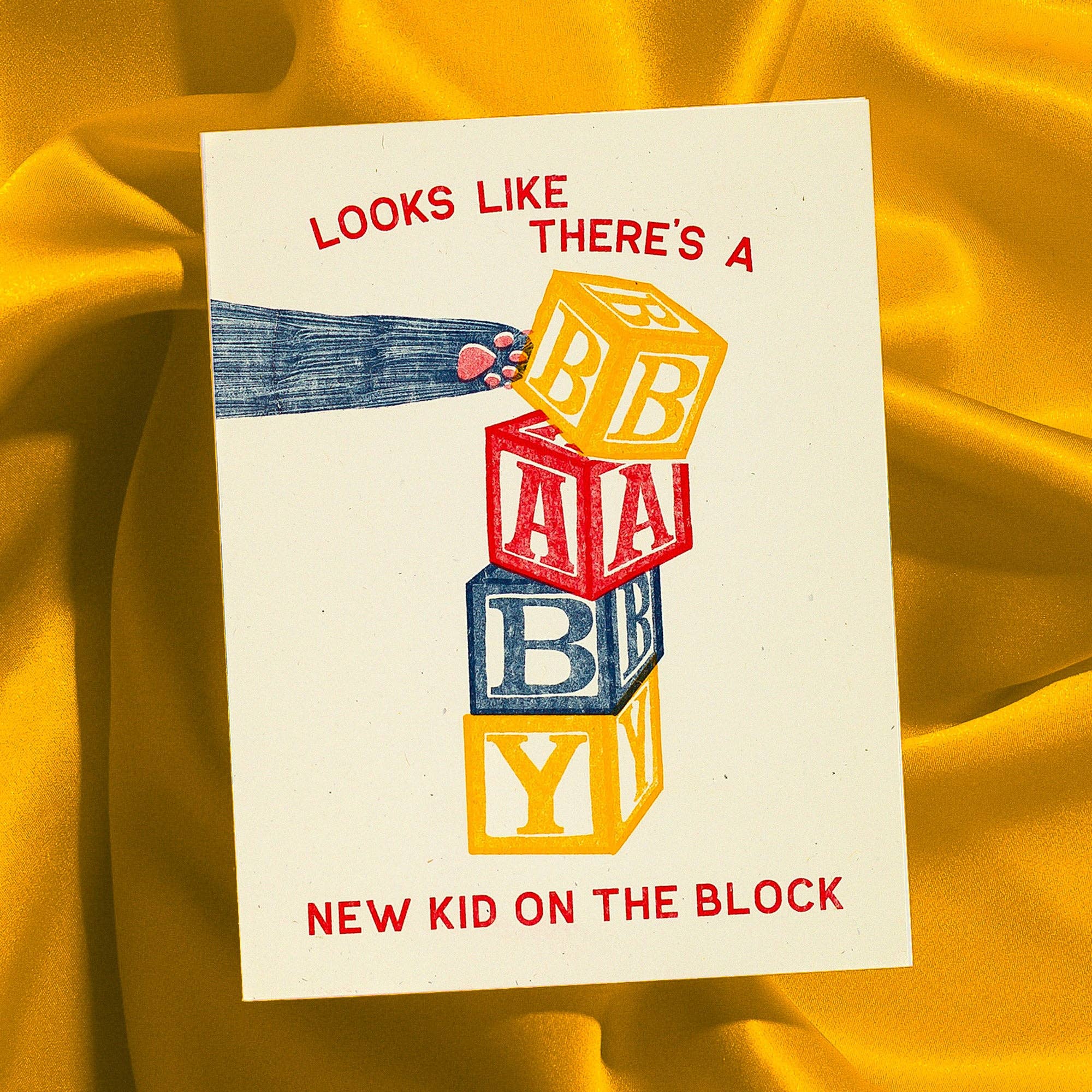 New Kid on the Block Baby Card - DIGS