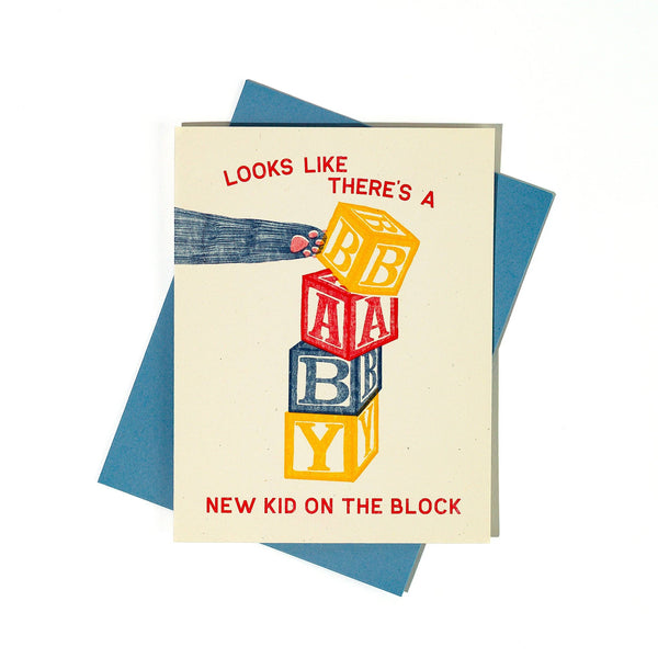 New Kid on the Block Baby Card - DIGS