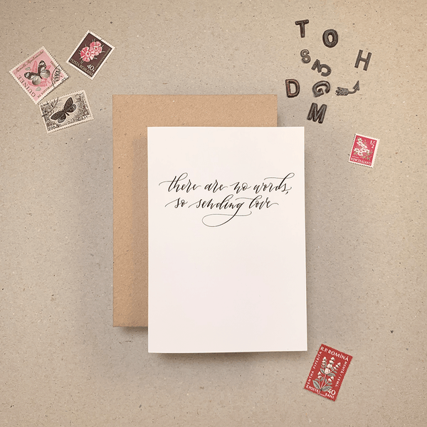No Words Sympathy Card - DIGS