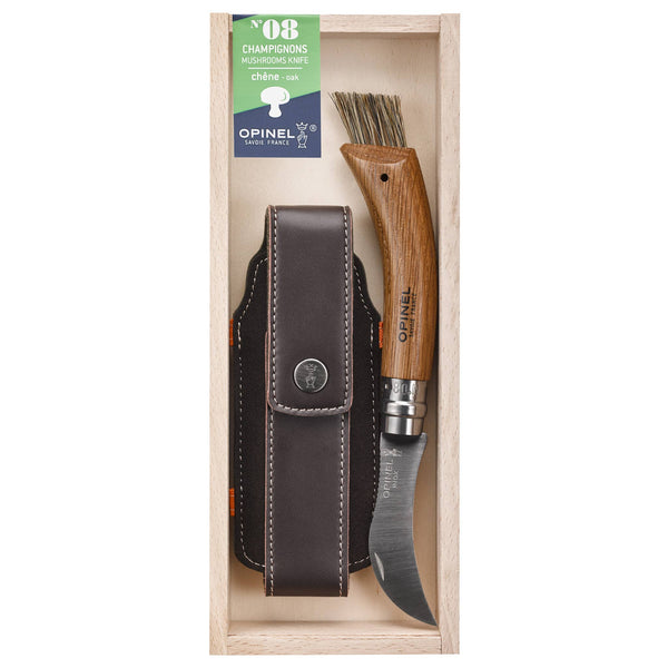 No.8 Oak Mushroom Knife + Sheath Gift Box - DIGS