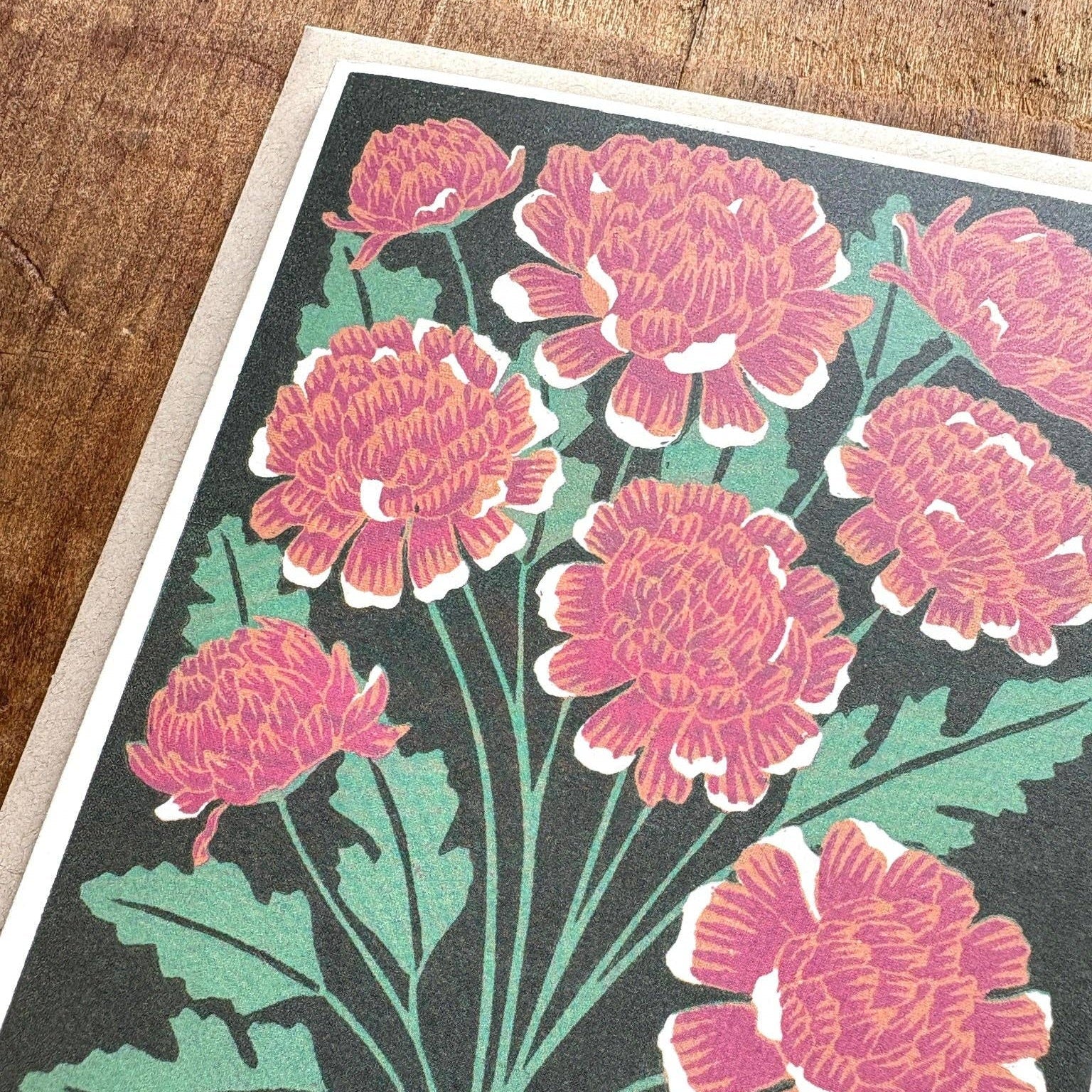 November Month Flowers Card - DIGS