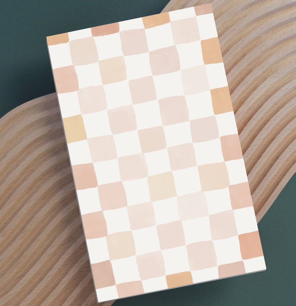 Nude Tones Checks Notepad - DIGS