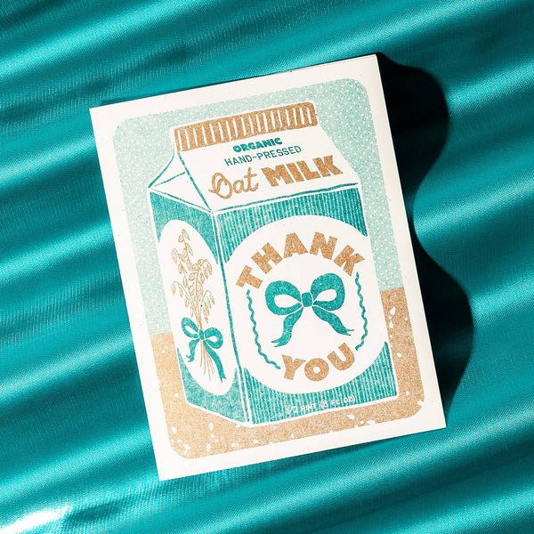 Oat Milk Thank You Card - DIGS