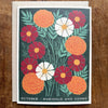 October Month Flowers Card - DIGS