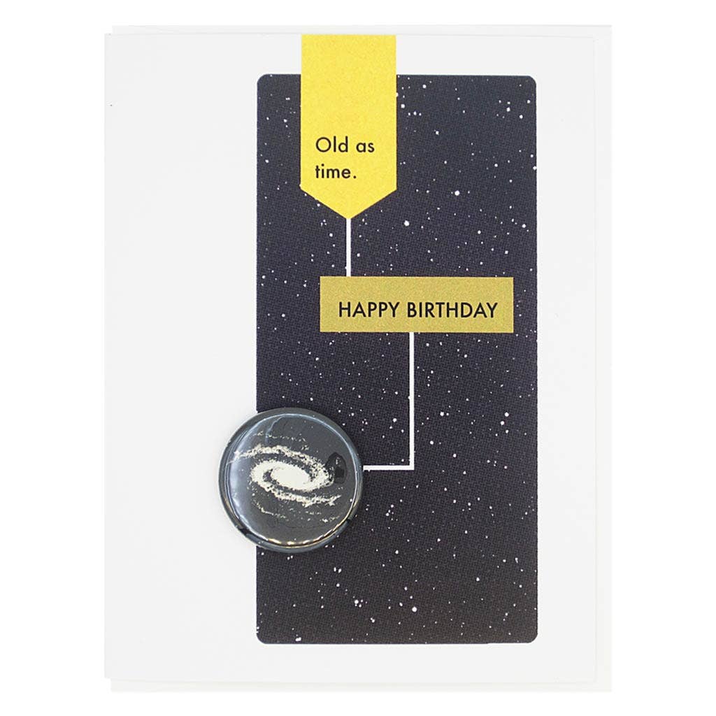 Old as Time Pin Birthday Card - DIGS