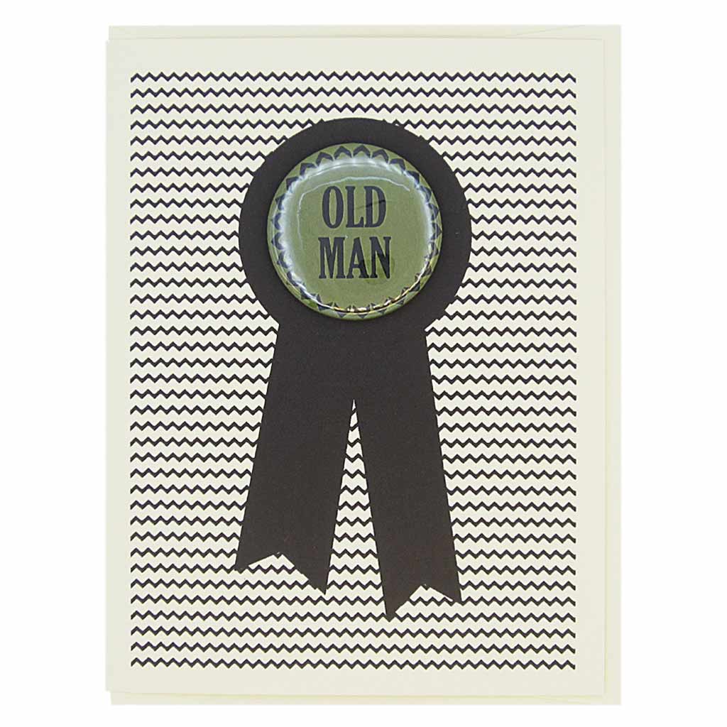 Old Man Pin Birthday Card - DIGS