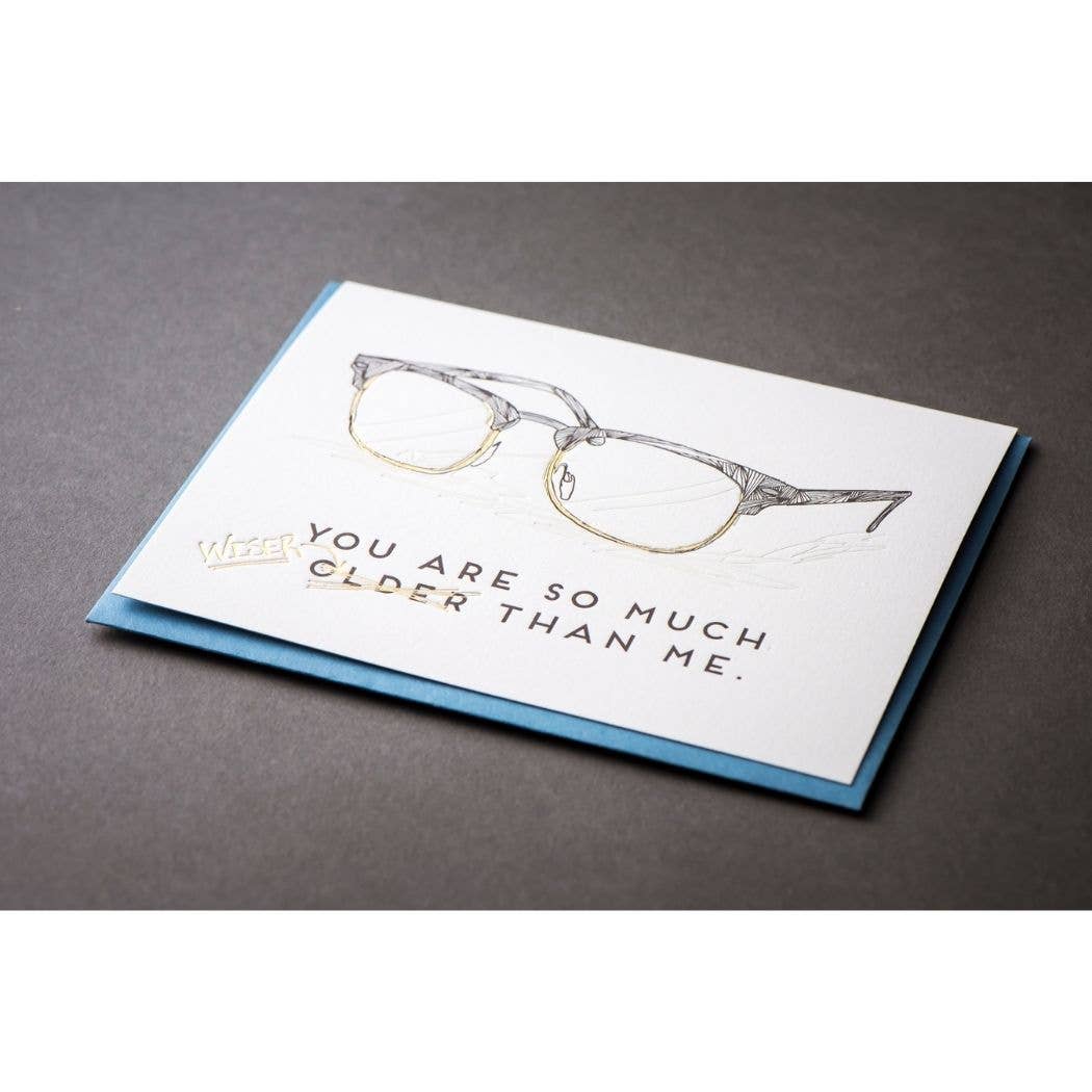 Older and Wiser Birthday Card - DIGS