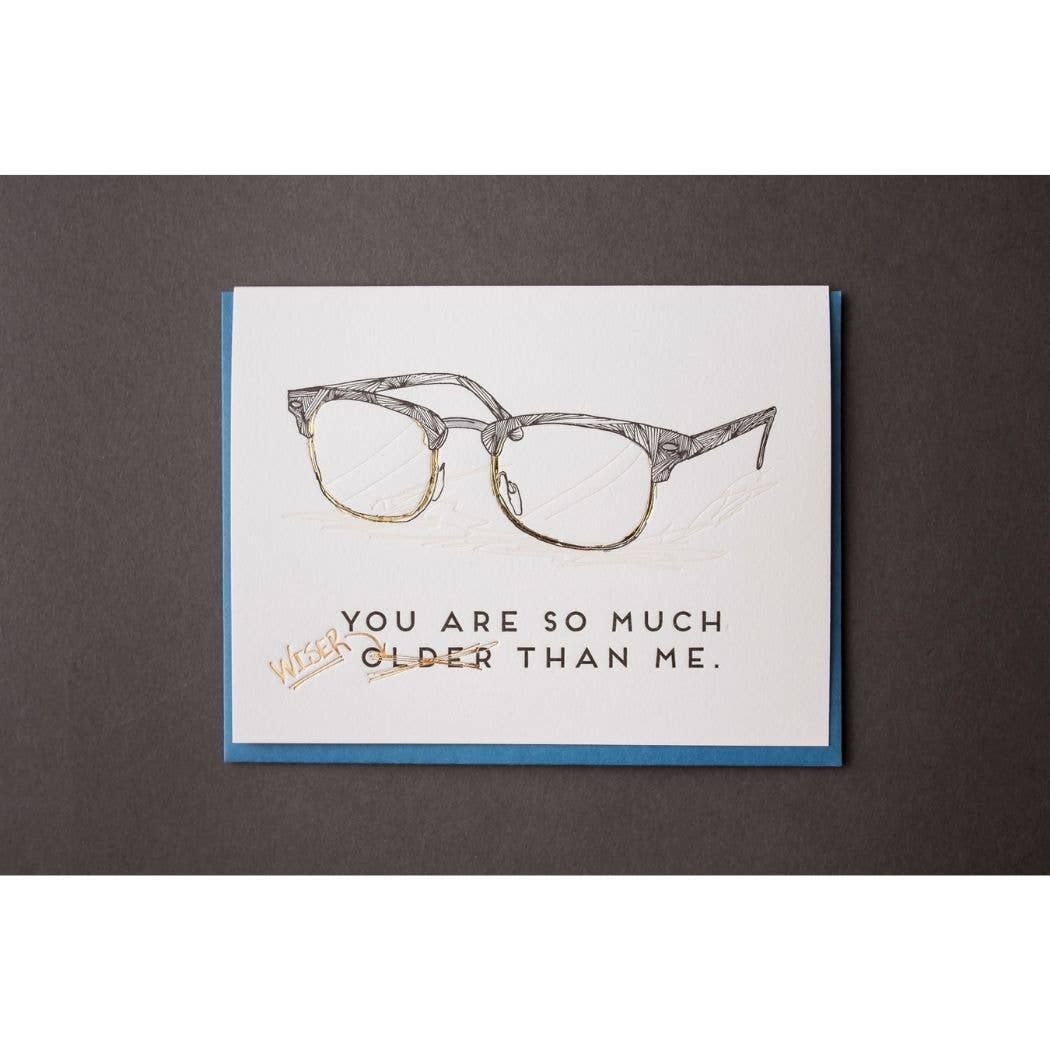 Older and Wiser Birthday Card - DIGS