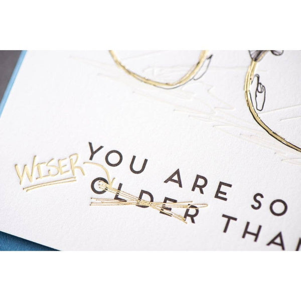 Older and Wiser Birthday Card - DIGS