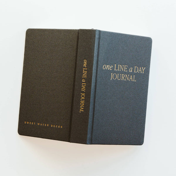 One Line A Day Fabric Journal - Black - DIGS