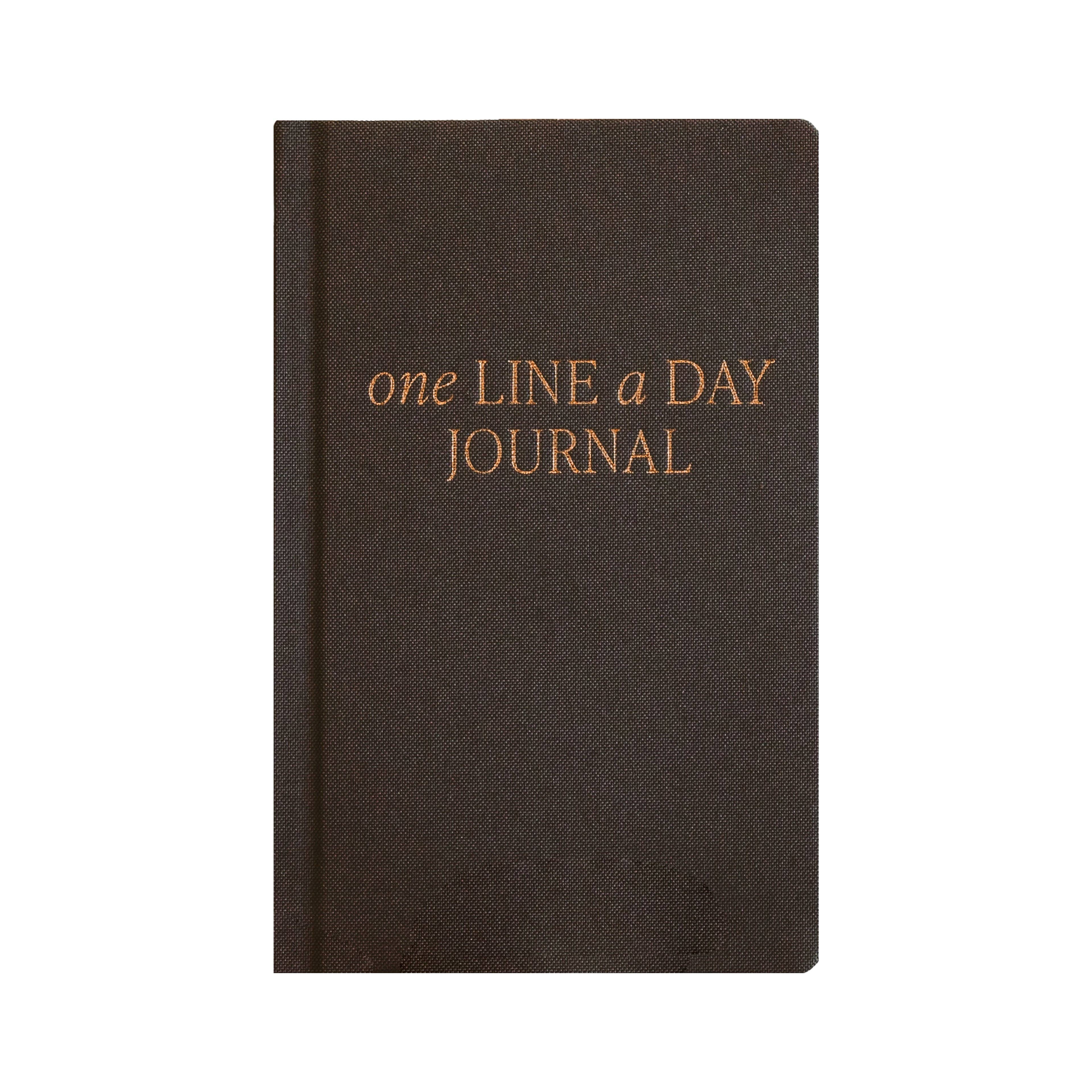 One Line A Day Fabric Journal - Black - DIGS