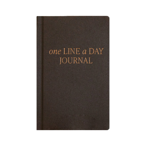 One Line A Day Fabric Journal - Black - DIGS