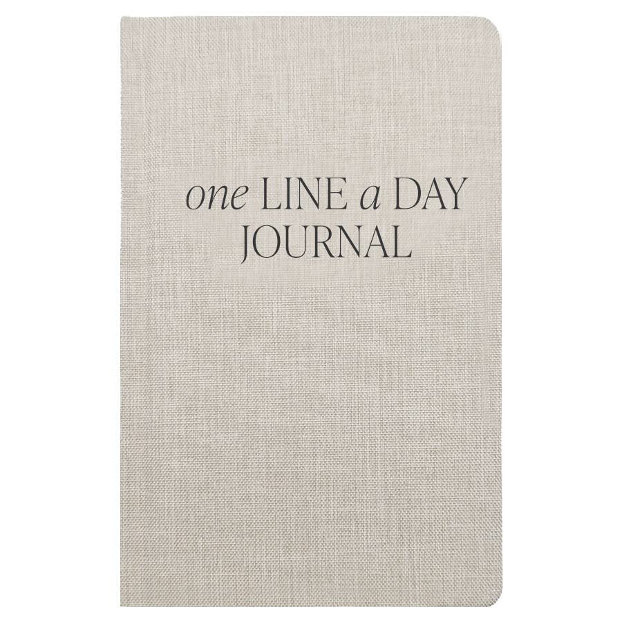 One Line A Day Fabric Journal - Tan - DIGS